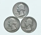 TOUGH 1935 1939 1942 Washington Quarter 90% Silver Lot *772