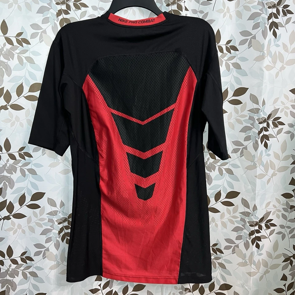 Nike Pro Combat Hypercool Compression Shirt XL Skull Football Dri-FIT Mens BLACK - Image 4 of 4