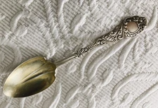 Antique Sterling GORHAM MARIE ANTOINETTE 1890 Sugar Serving Spoon No Mono