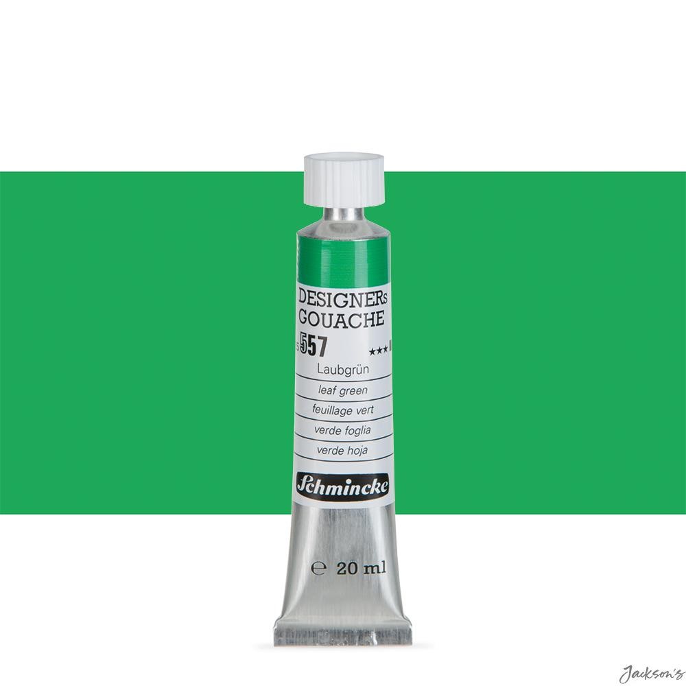 Schmincke Designer Gouache Paint Tube 20ml Leaf Green For Artists Illustration