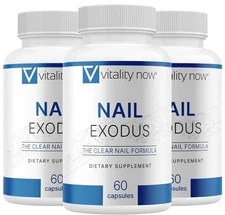 (3 Pack) Nail Exodus Capsules for Healthier Feet - Vitality Clear Nail Formula