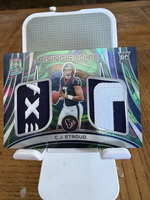 2023 Panini Spectra CJ STROUD Rising Rookie Psychedelic Prizm Relic /4