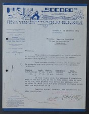 Invoice BELGIUM 1934 BRUSSELS SOCOBO TRIFLEX PLATING illustrated 56