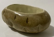 Vintage MCM Ceramic Baked Potato Soup Bowl Serving Dish Sour Cream Sauces 1970s 