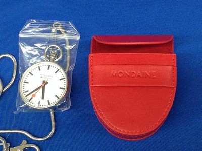 MONDAINE Swiss Railway Pocket Watch A660.30316.11SBB Steel Quartz