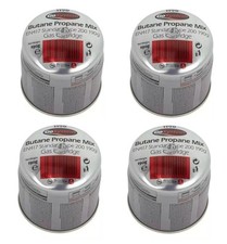 4x Go System Pierceable Butane Propane Gas Cartridge Fishing Camping 190g