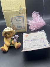 1996 Cherished Teddies "Iris" Girl with Iris Figurine - 202908 b5