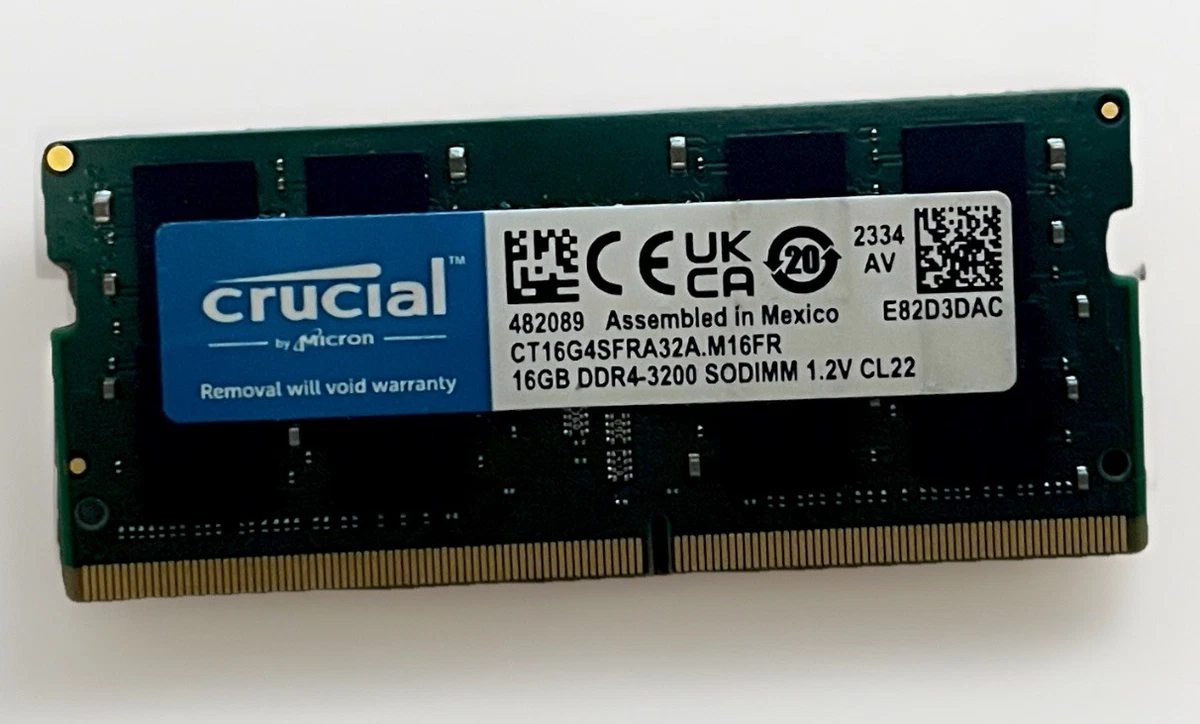 Crucial SO-DIMM 16 GB Computer Memory (RAM) for sale | eBay