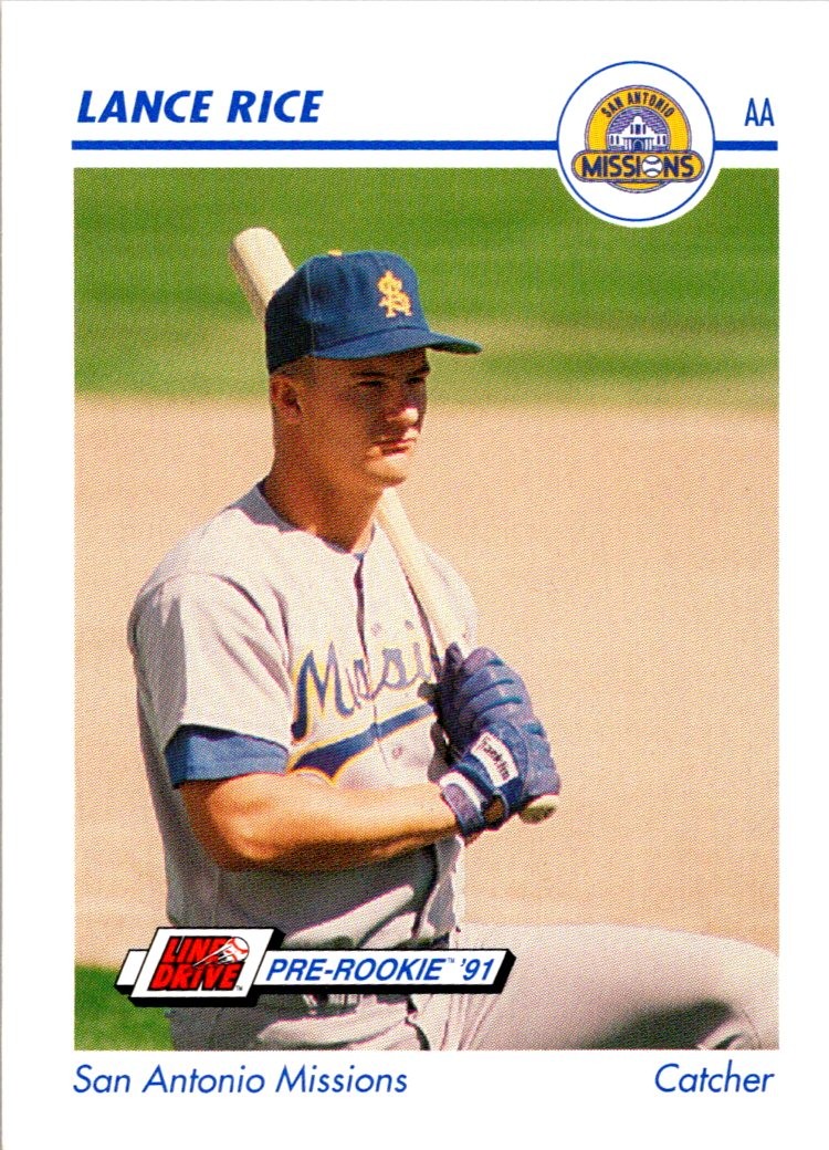 Lance Rice 1991 Line Drive AA #539 San Antonio Missions