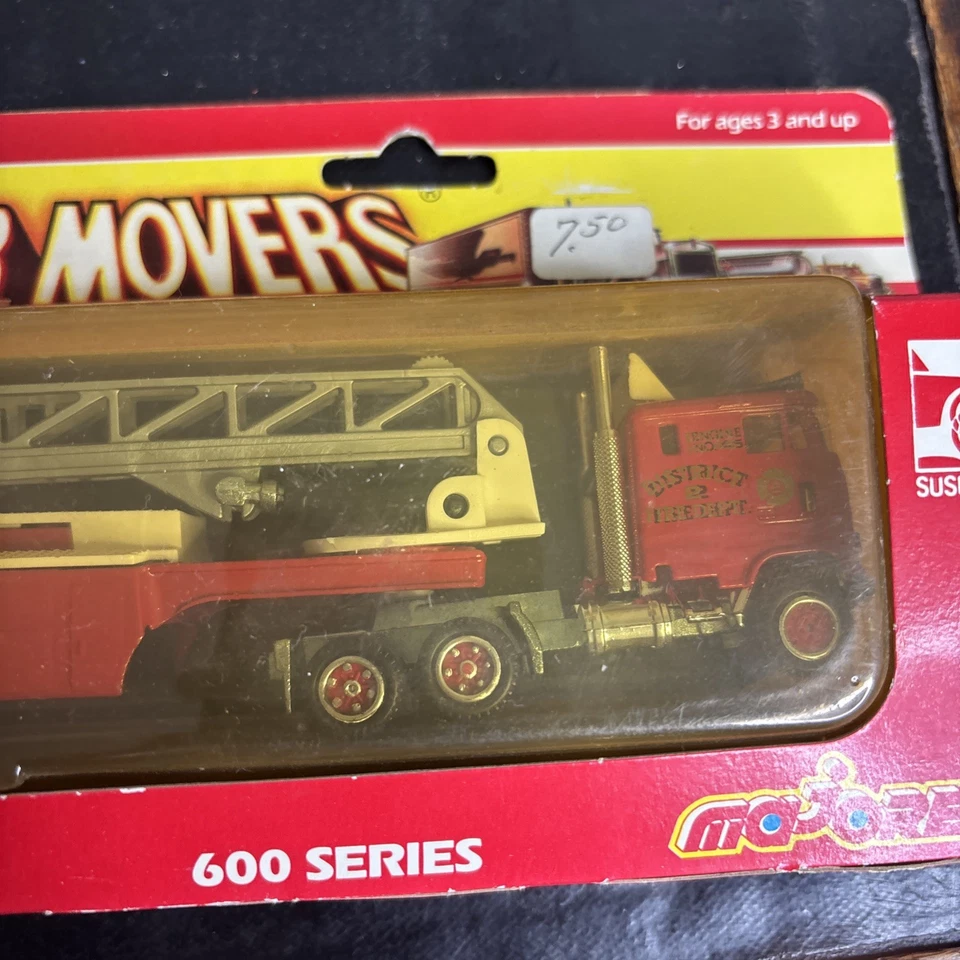 Camión de bomberos Majorette Super Movers District 2 serie 600 Francia de colección Foto 2 de 4