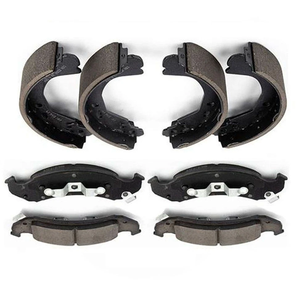 Pastillas de freno delanteras y traseras de cerámica y zapatas de tambor para Buick Park Avenue 1991 3,8 L Foto 2 de 4