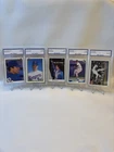 Lot of 5 Nolan Ryan Cards - 1990 Upper Deck , Fleer , Bowman , Leaf & 1991 Topps