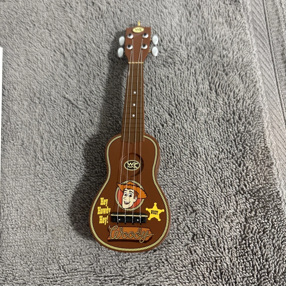 HALLMARK TOY STORY  WOODY'S ROUND UP GUITAR MAGIC CHRISTMAS ORNAMENT 2012 NEW - Image 2 of 2