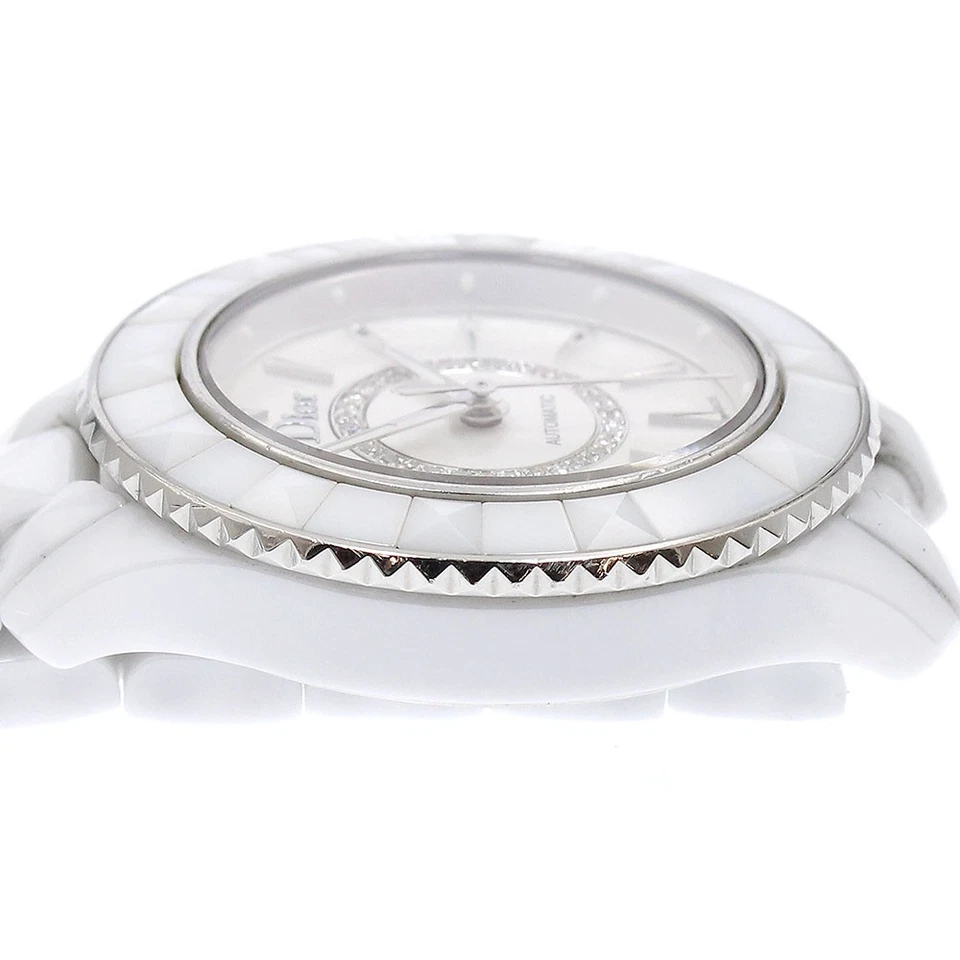 Reloj automático para dama Dior Yuit CD1235E3 esfera plateada/diamante_895331 Foto 4 de 4