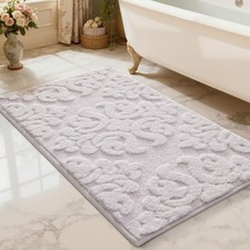 Lumi Bathroom Rugs Non Slip Rubber Backing Ultra Soft Microfiber Bath Mat
