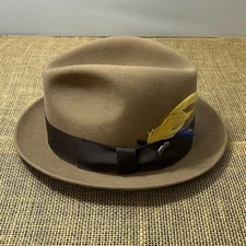 Bailey Brown Wool Bowler Derby Hat 7 1/8 Made in USA Vintage Classic Executive