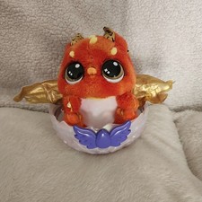 Hatchimals Alive Flame The Fire Draggle Interactive Works Great