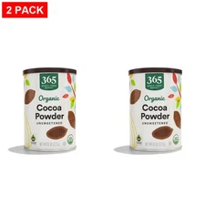 Whole Foods Market, Organic Cocoa Powder, Unsweetened, 8 Ounce - Pack Of 2