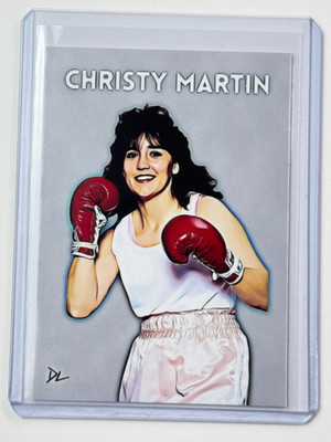 Christy Martin Limited Edition Artist Signed  Boxing Legend  Trading Card 2/10