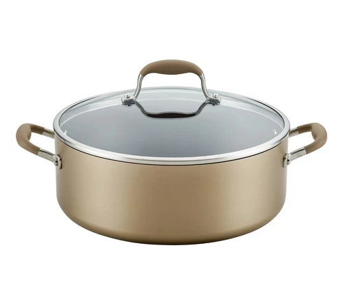 Anolon Advanced Home Hard-Anodized Nonstick Stockpot, 7.5qt
