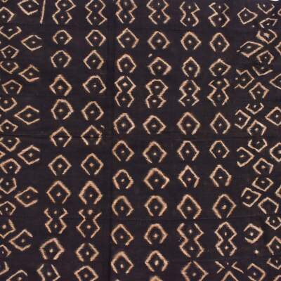 Bògòlanfini Black Mudcloth Textile Mali 58x30 Inch