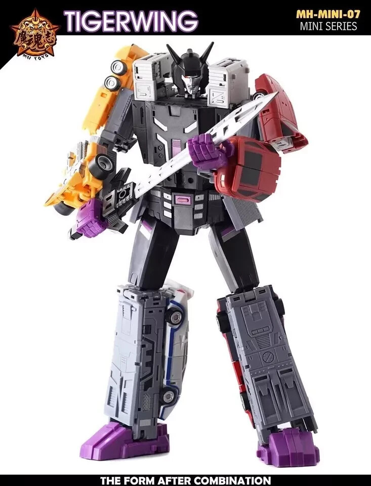 NEW MHZ Toys MINI-07 Tigerwing Menasor Combiner Set of 5 Oversized