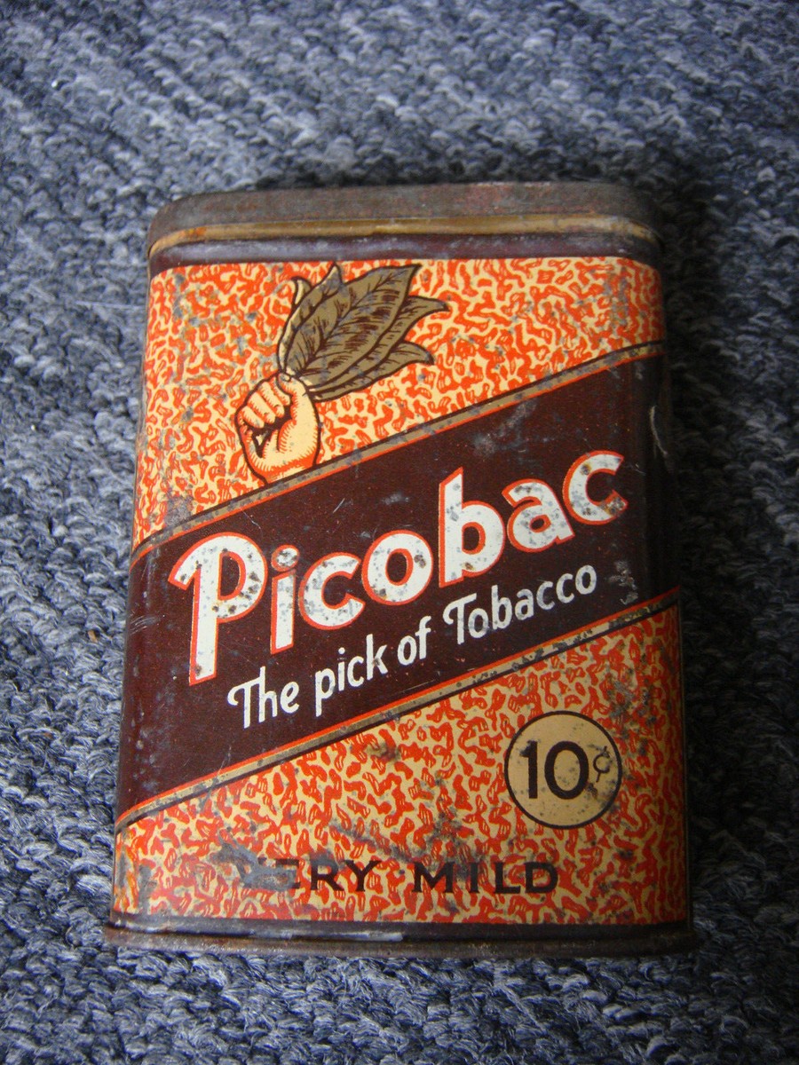 Vintage Picobac Tobacco Tin – Imperial Tobacco – Canada c. 1950's 7841