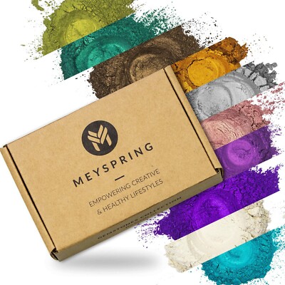 MEYSPRING Gemstones Collection Mica Powder Set - Epoxy Resin Color Pigments