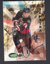 Pavol Demitra d'2011 Autographed 1995-96 Parkhurst Hockey Card #149 Stl Blue JSA