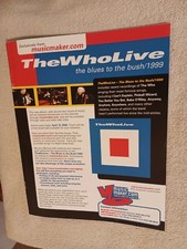 THE WHO - 2000 US Full-Page Ad 'Blues To The Bush' Live Album (Album Network)