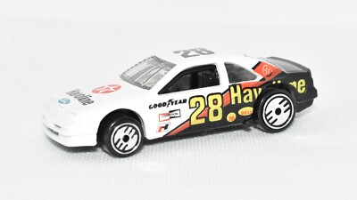 1989 Hot Wheels Ford Thunderbird #28 Havoline Ultra Hots White