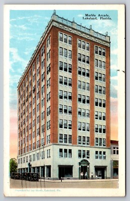 Marble Arcade Lakeland Florida FL c1920 Postcard