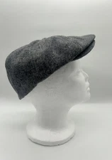 Dorfman Pacific Cabby Newsboy Cap Hat Gray Handmade Headwear 1921 DPC 