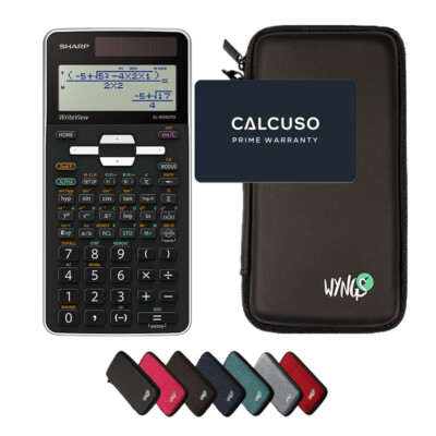 CALCUSO Sparpaket Schwarz mit Taschenrechner Sharp EL-W550TG