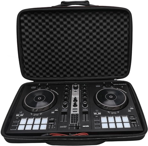 VEVOR DJ-mixer draagtas, 1200D Oxford-stof, voor DJ-uitrusting met opbergtas, 1,5 m lang, afneembare schouderriem, 10 cm bekleding, 49,5 x 22,0 x 39,5 cm tas voor DJ-controller, zwart, nonchalant