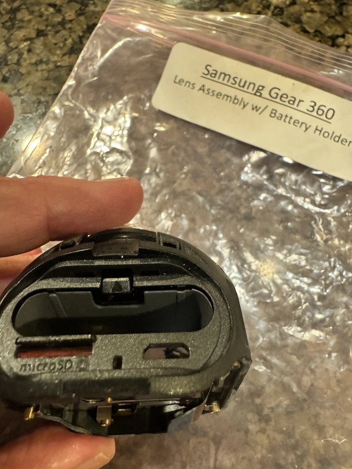 Conjunto de lente Samsung Gear 360 grados cámara SM-C200 con soporte de batería Foto 4 de 4