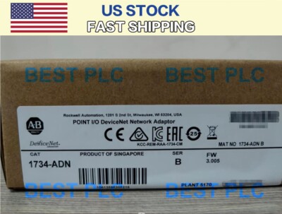 2PCS NEW Factory Sealed  1734-ADN Allen-Bradley Device Net Adapter free ship