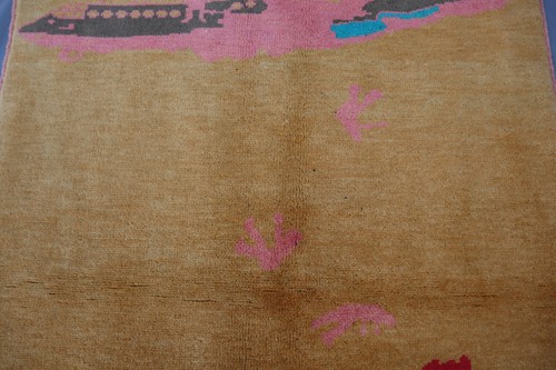 2x3 Rare Afghan War Rug - “The Falling of Afghanistan” 2021 - Handmade Wool. - Picture 7 of 10