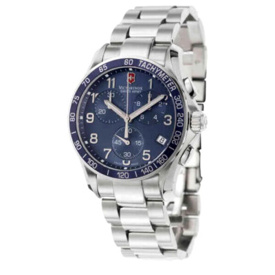 Victorinox Swiss Army 241120 Chronograph Tachymeter Date Blue Dial