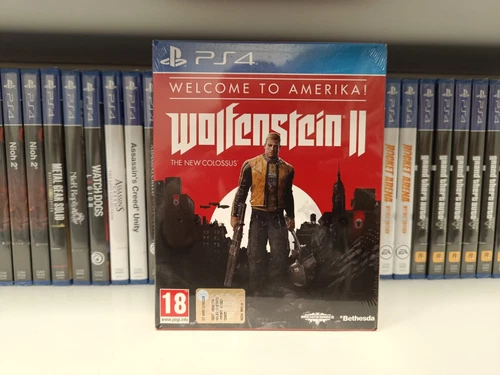 WOLFENSTEIN 2: THE NEW COLOSSUS WELCOME TO AMERIKA PS4 PLAYSTATION ITA NEW