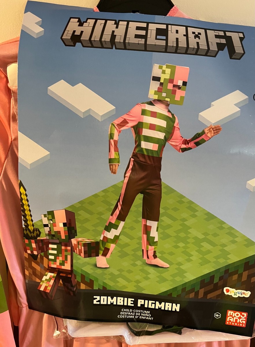 Minecraft Costume Zombie Pigman Outfit For Kids Halloween Minecraft