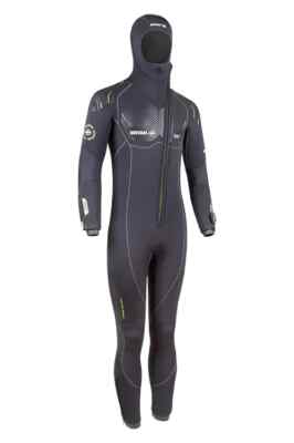 Scuba Wetsuit - BEUCHAT FOCEA COMFORT 6 MAN OVERALL 7MM WITH HOOD  - Size Small