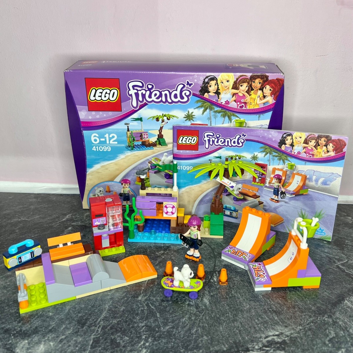 Lego Friends 41099: Heartlake Skate Park 100% Complete Manual Box Inc  Mia #W