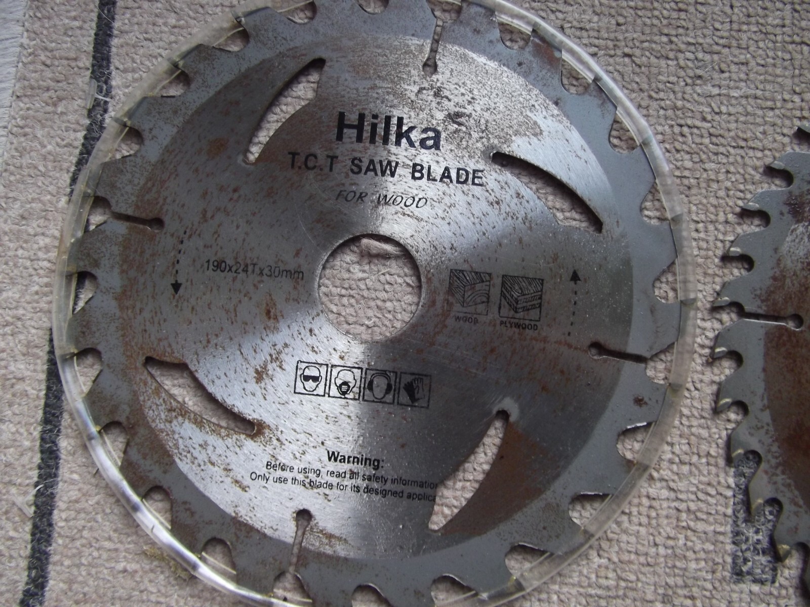 Hilka TCT-Sägeblatt-Set 190 Mm – 3-teilig (20/24/40 Zähne), Für Hartholz, Weichholz, Spanplatten, 30 Mm Bohrung