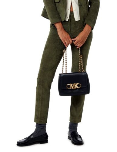 Michael Kors sac à main pour femme Parker Medium Chain Shldr Bag noir neuf - Photo 7 sur 18
