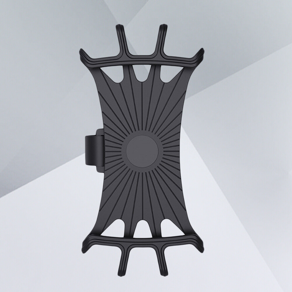 360 Rotatable Phone Stand for Motorcycle Handlebar - Silicone Bike Mount-image