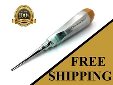 Stainless Steel 2MM Straight Dental Surgery Extraction Luxating Elevator Gold