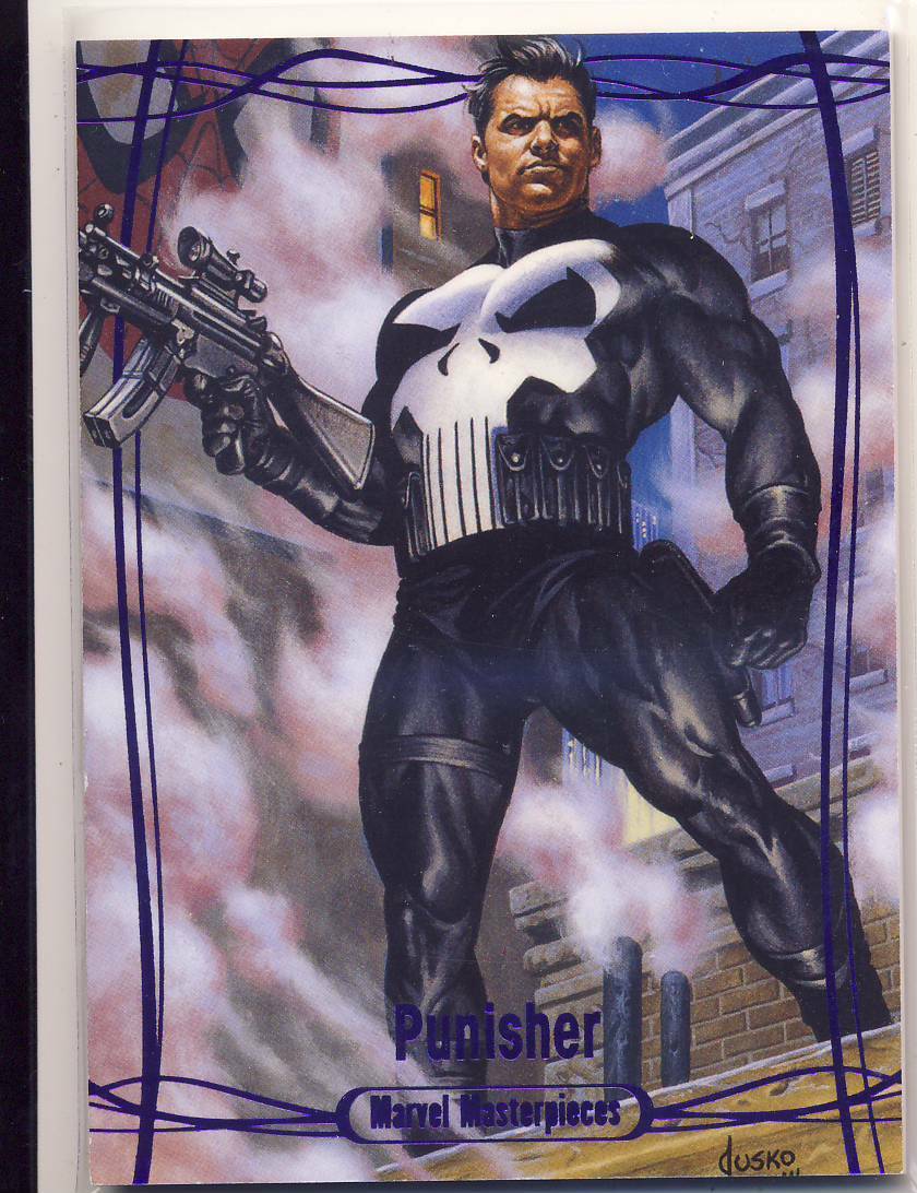 2016 Marvel Masterpieces Jusko Purple Parallel 73 Punisher 109/199