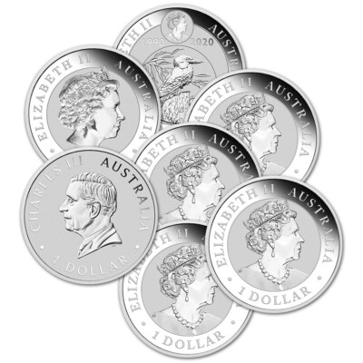 Australia Silver Kookaburra 1 oz $1 - BU - Random Date | eBay