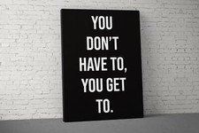 Motivational Wall Art - Inspirational Gym Office Decor